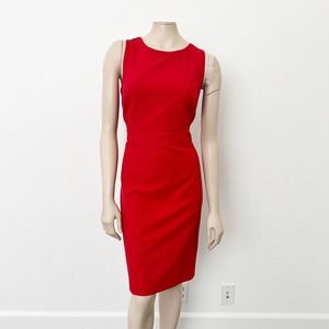 J. Crew Factory Red Midi Dress